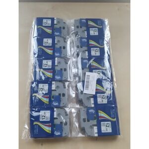 Lot Of 10 Label Tape Cassette Laminated 12 mm Black On White Tape TZc-231 Sealed